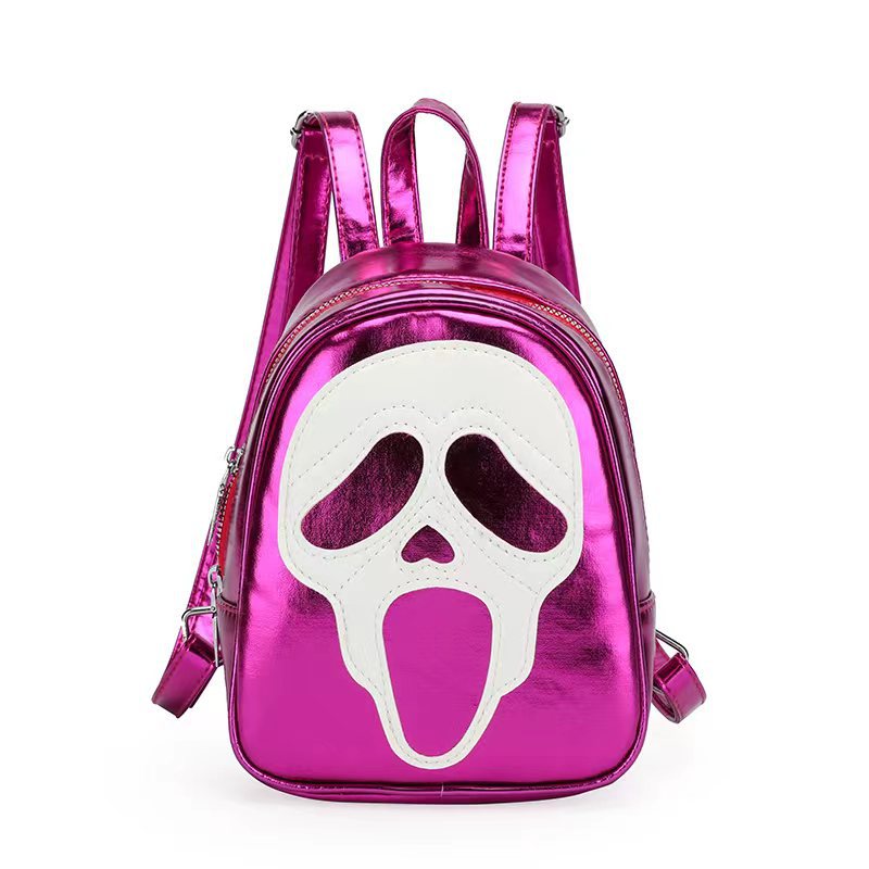 BamBam Skull Bag Women's Bag Autumn Trendy Fashion Versatile Halloween Straps Bag - BamBam