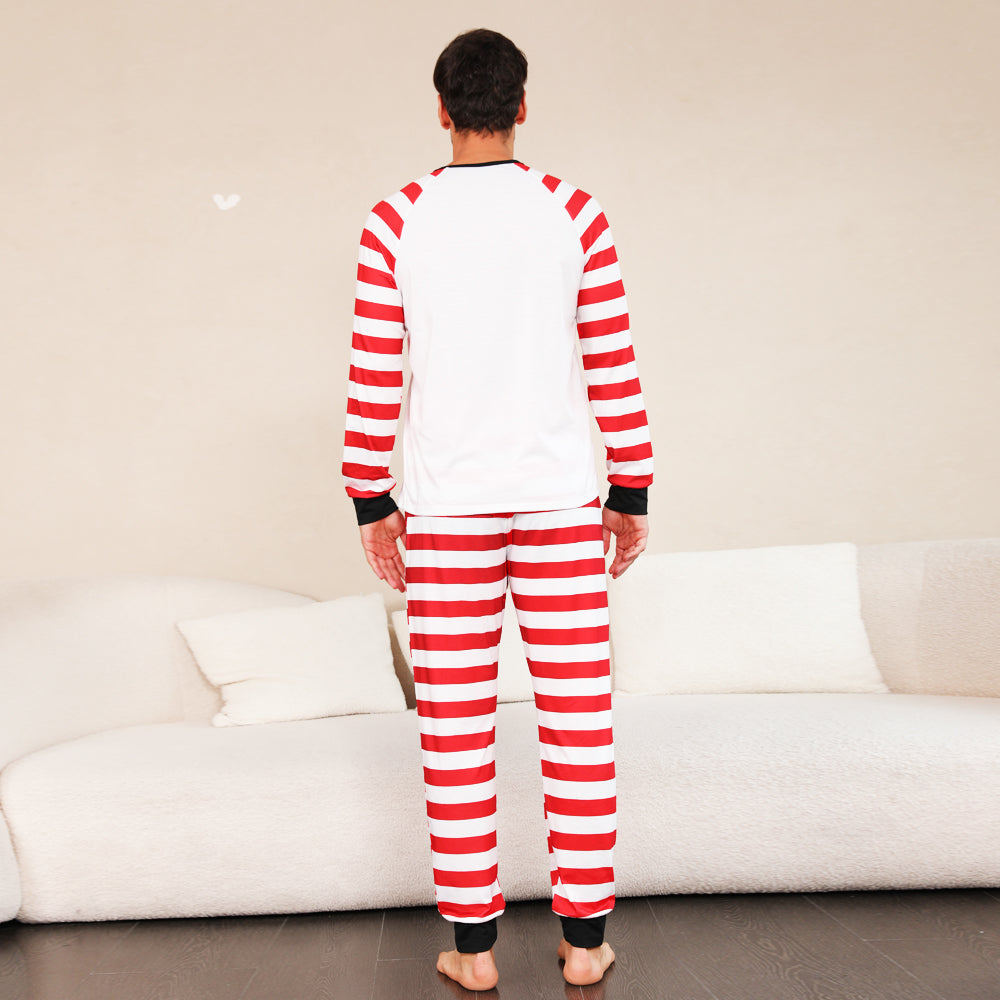 BamBam Family Wear striped print Pajama two-piece set - BamBam