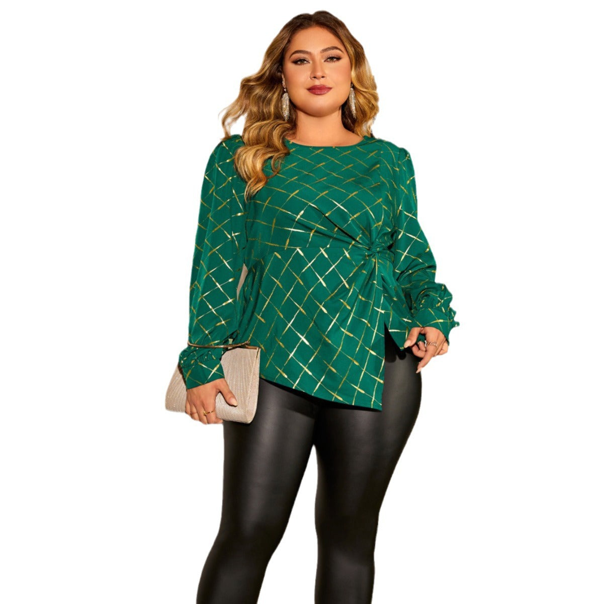 BamBam Plus Size Women Loose Casual Irregular Top Shirt - BamBam