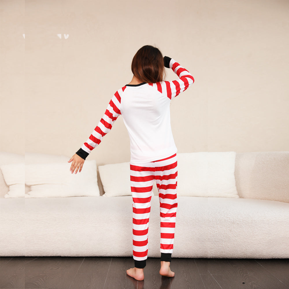 BamBam Family Wear striped print Pajama two-piece set - BamBam