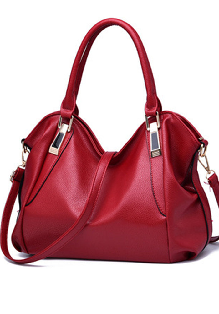 Women soft leather handbag large capacity Women bag middle-aged Women shoulder crossbody bag