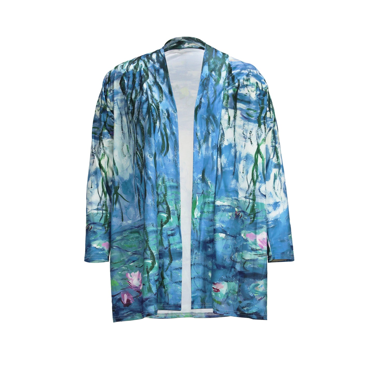 BamBam Women Landscape Print Casual Cape Jacket - BamBam