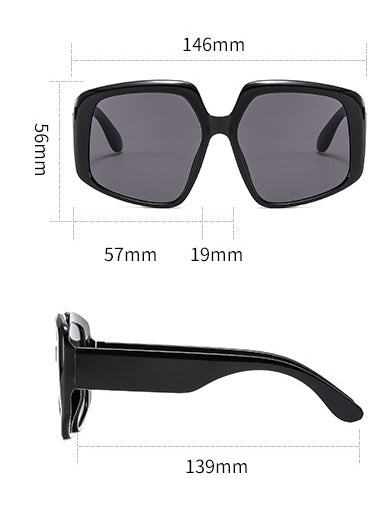 BamBam Irregular sunglasses fashion retro sunglasses ladies modern trendy sunglasses - BamBam