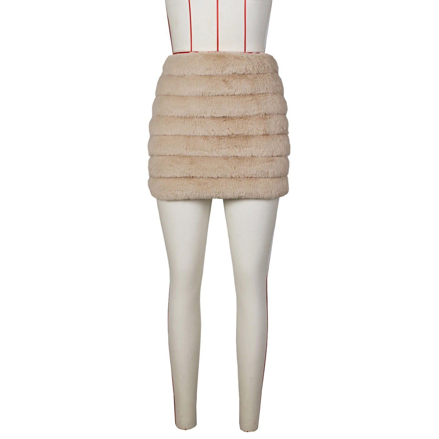 BamBam Women autumn and winter zipper plush skirt - BamBam