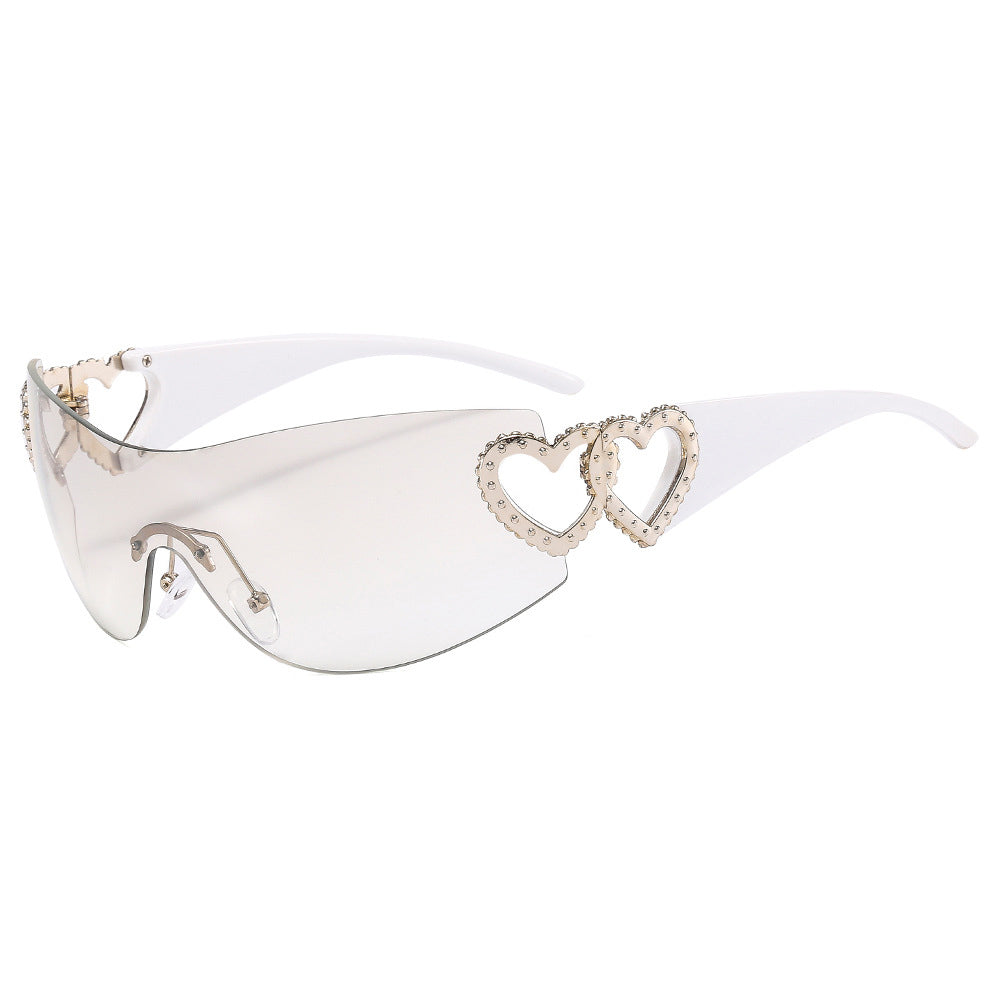 BamBam Sunglasses Rimless One-Piece Sunglasses For Women - BamBam