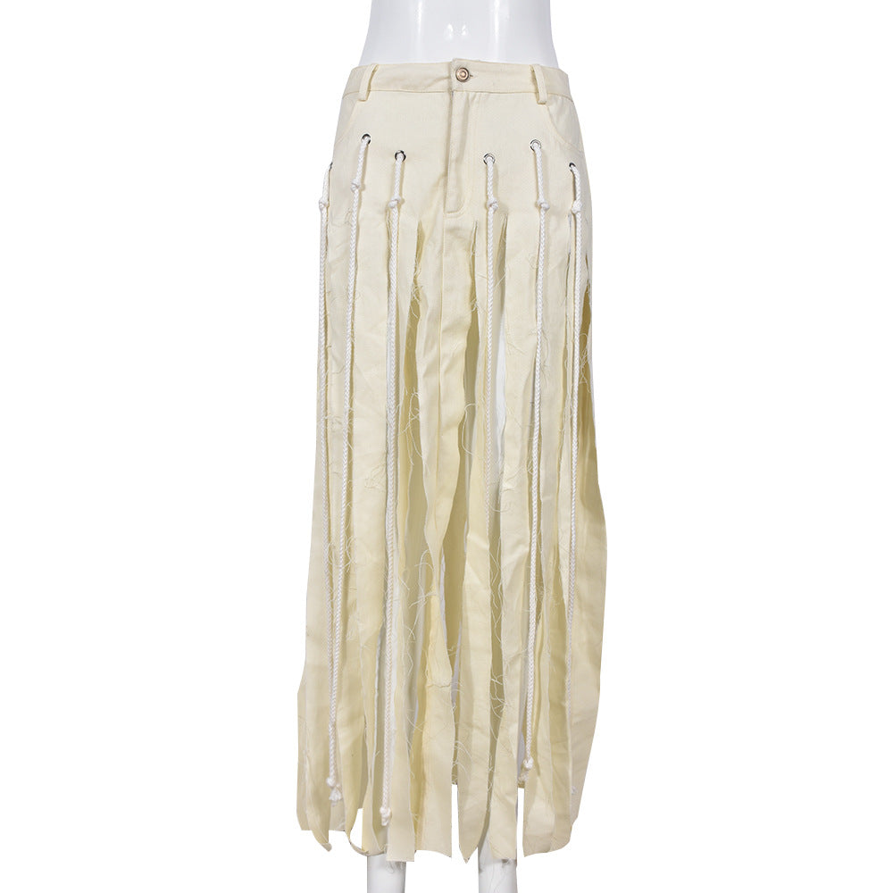 BamBam New Element Women's Fashion Style Hollow Tassel Skirt For Women - BamBam