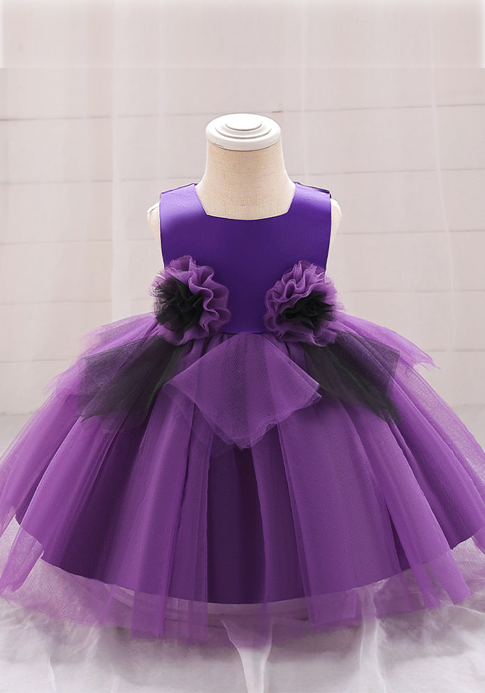 Girl Mesh Puff Princess Dress