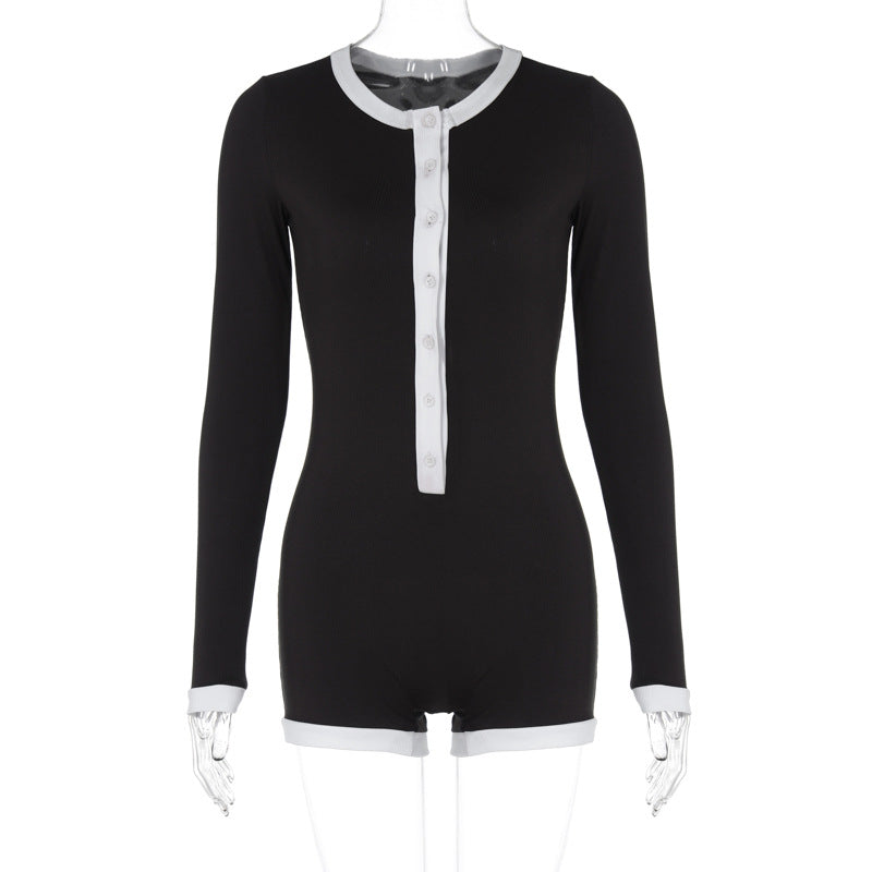 Elegant Black Long Puff Sleeve Viral Tiktok Bodysuit Romper For Women  Perfect For Spring And Autumn 210427 From Luo03, $17.48
