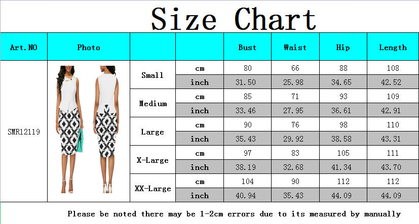 BamBam Sexy Fashion Digital Print Sleeveless Women's Dress - BamBam