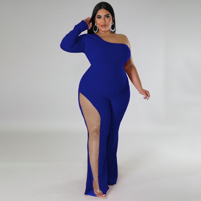 BamBam Plus Size Women's Sexy Beaded Jumpsuit - BamBam Clothing