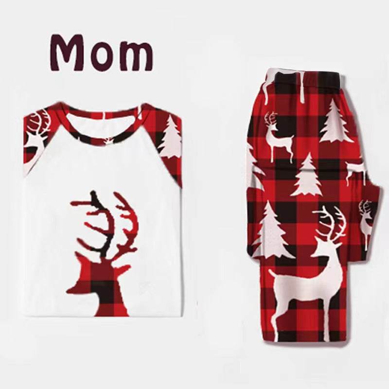 BamBam Christmas Family Wear Print Homewear Long Sleeve Pajama Set - BamBam