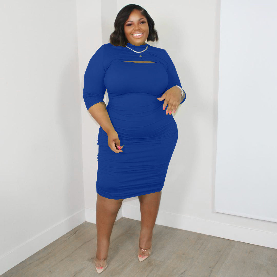 BamBam Plus Size Women Sexy Strapless Dress - BamBam