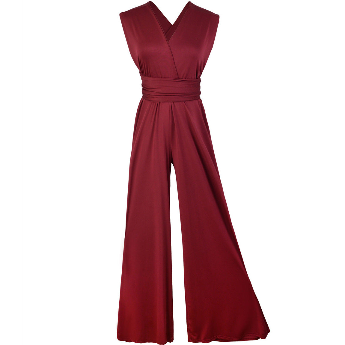 BamBam Women Crossover Sleeveless Jumpsuit - BamBam Clothing