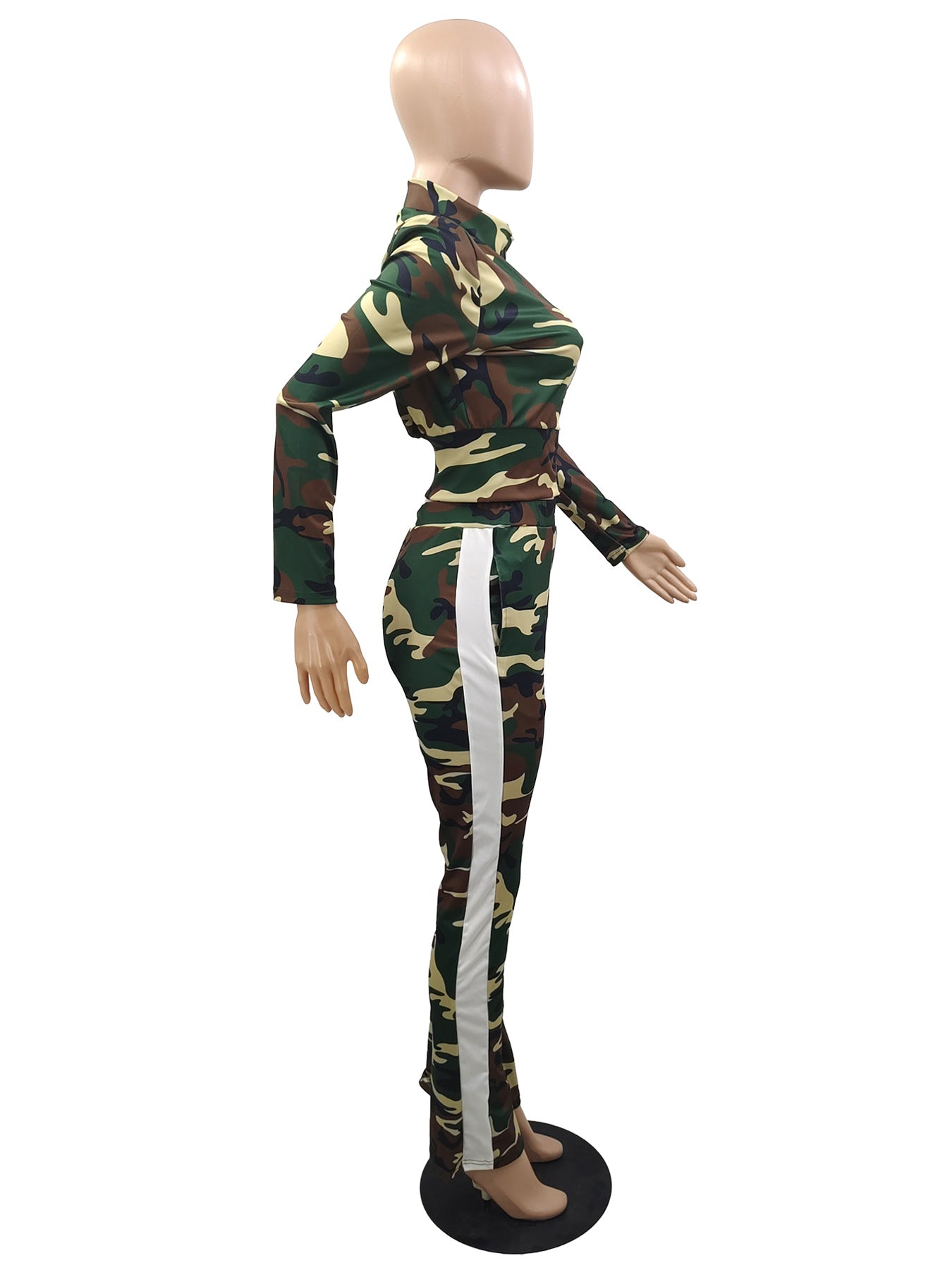BamBam Women's Jogging Camouflage Sports Casual Autumn And Winter Two-Piece Set - BamBam