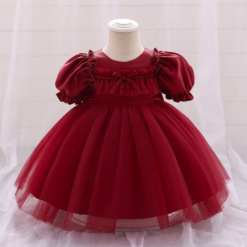 BamBam Girl Puff Sleeve Princess Dress - BamBam