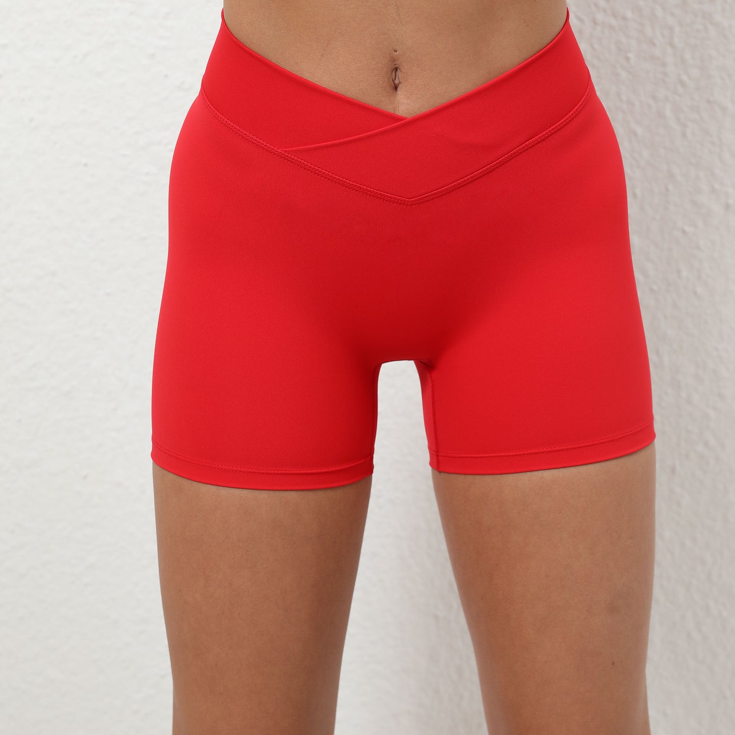 BamBam Women Cross Breathable Sports Butt Lift Stretch Yoga Shorts - BamBam