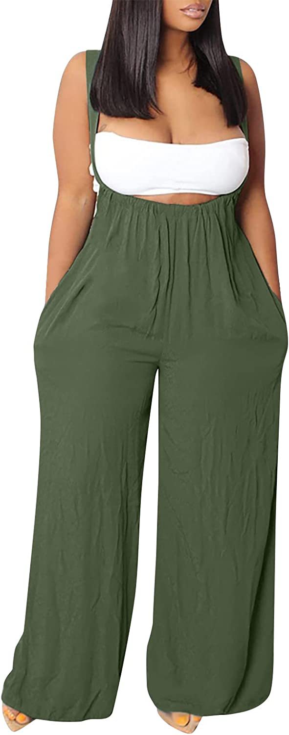 BamBam Women Solid Sleeveless Wide Leg Jumpsuit - BamBam Clothing