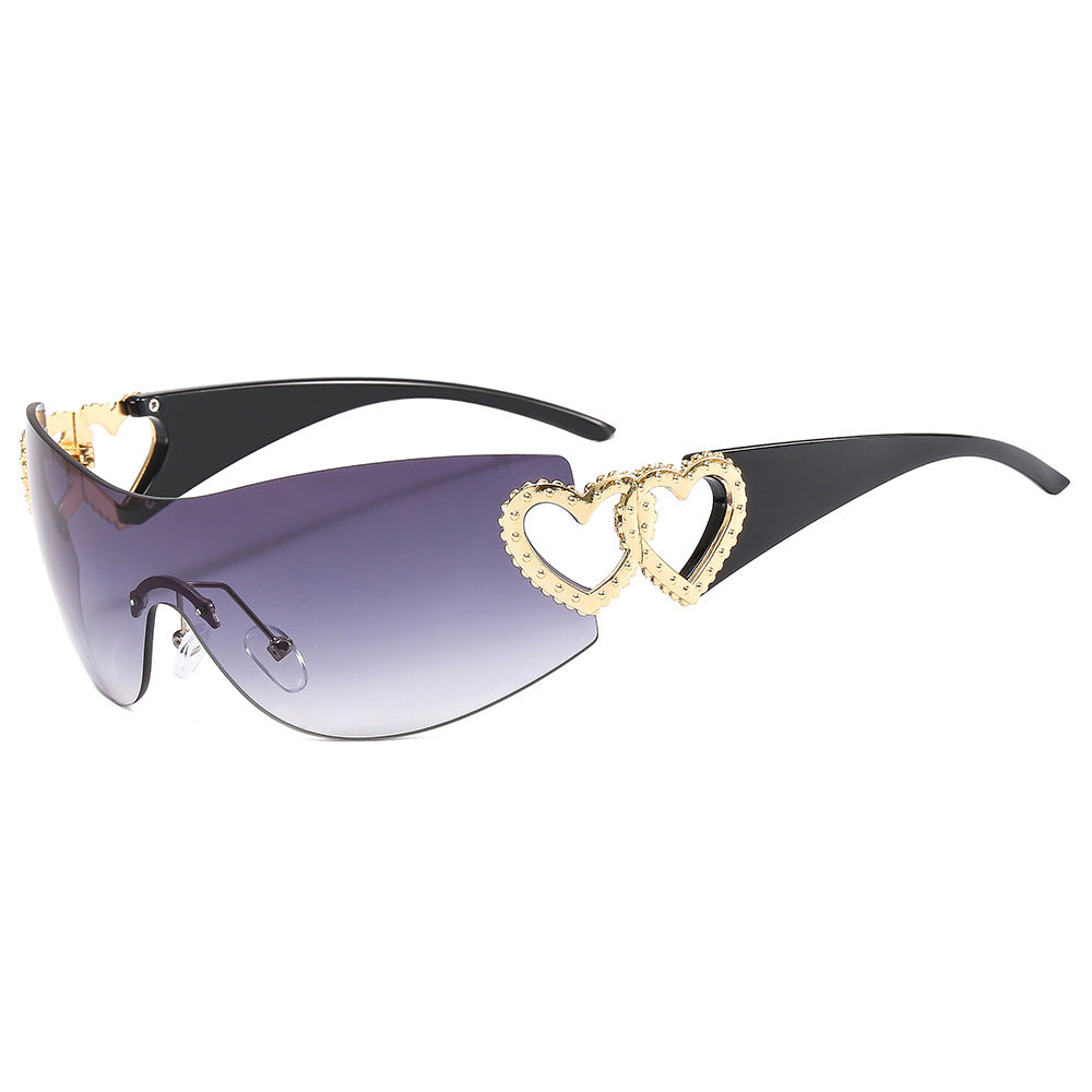 BamBam Sunglasses Rimless One-Piece Sunglasses For Women - BamBam