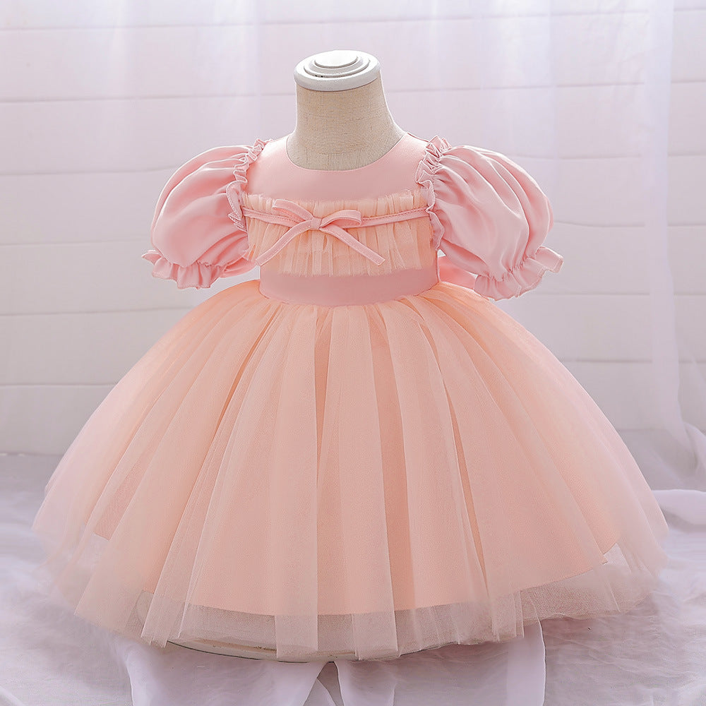 BamBam Girl Puff Sleeve Princess Dress - BamBam