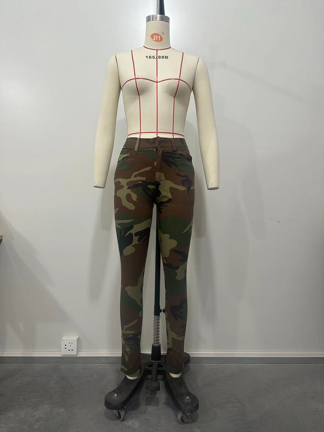 BamBam Women Camouflage Cargo Pants - BamBam