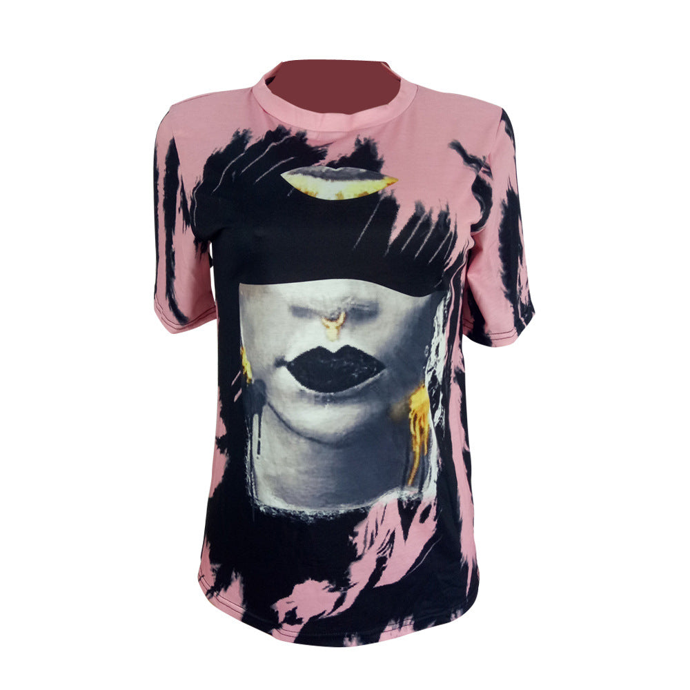 BamBam Women Print Short Sleeve T-Shirt - BamBam