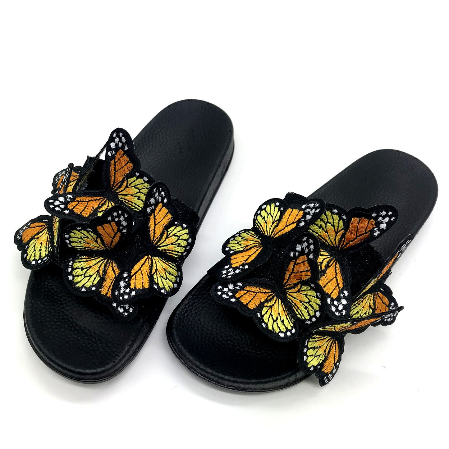 BamBam Women bowknot embroidered flip flops and flat shoes - BamBam