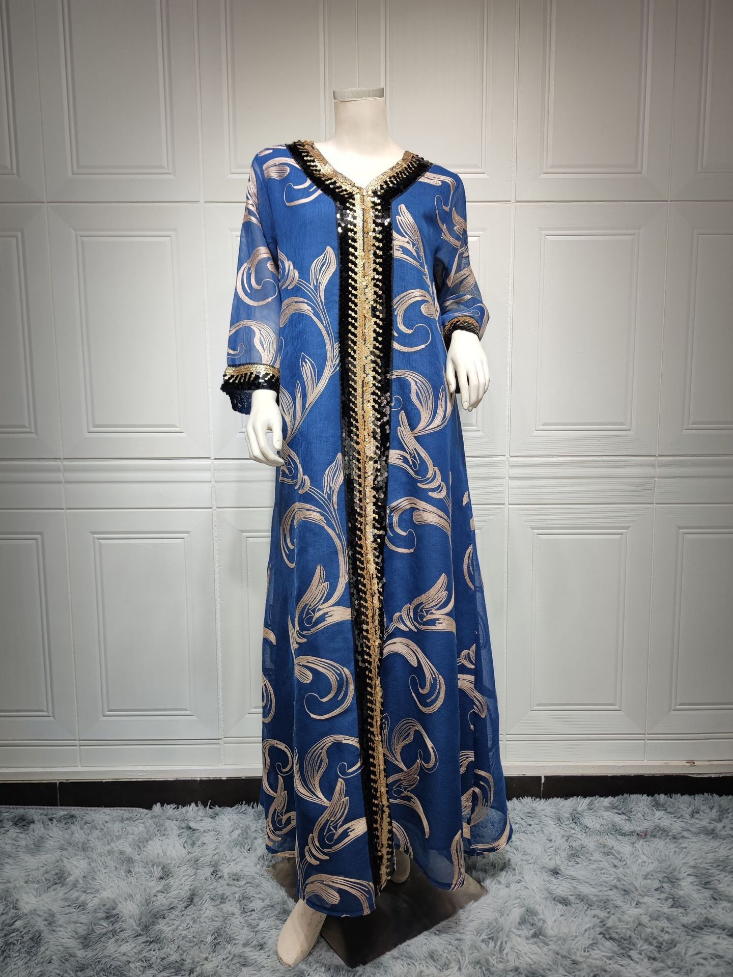 BamBam Women muslim sequin embroidered robe - BamBam