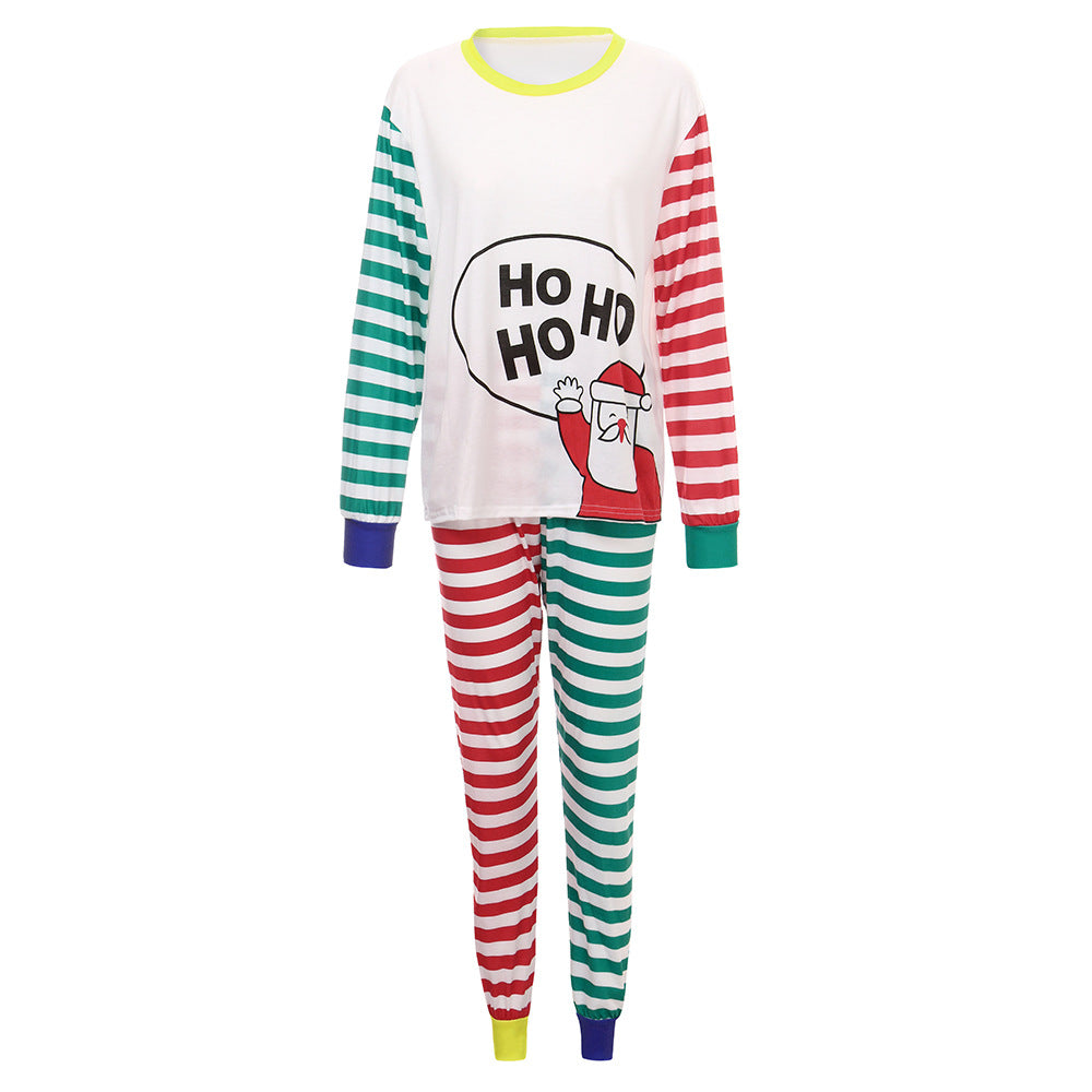 BamBam Christmas Family Wear Printed Loungewear Pajama Two-piece Set - BamBam