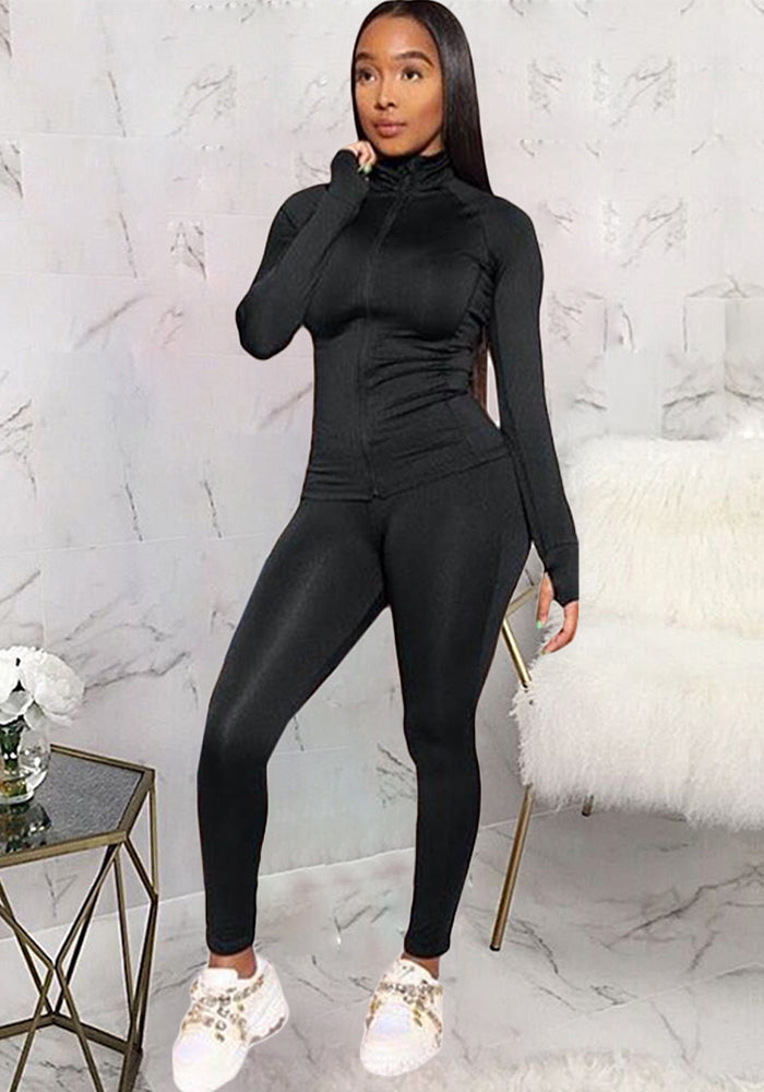 Sexy Women's Fall Fashion Casual Sports Two Piece Pants Set