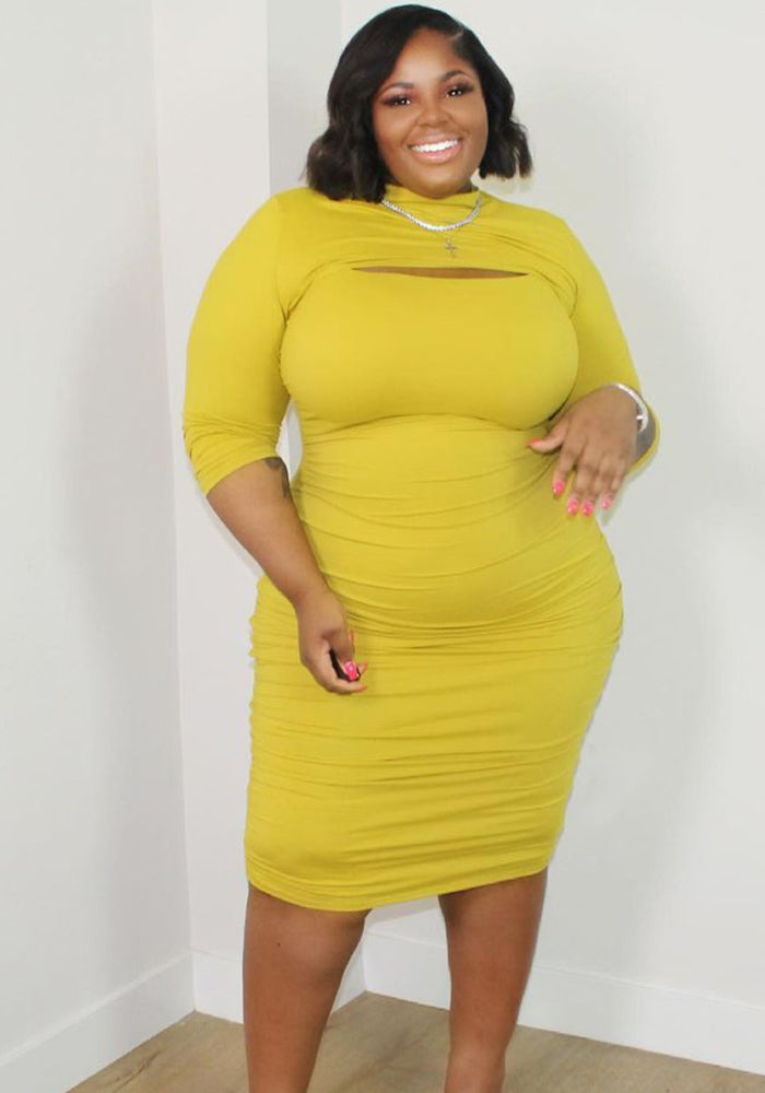 Plus Size Women Sexy Strapless Dress