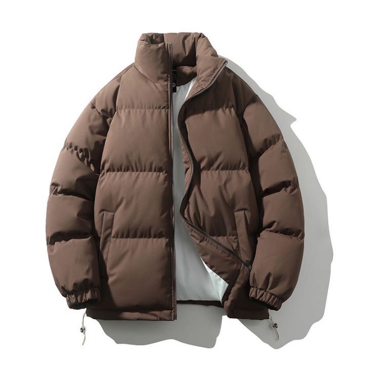 BamBam Winter Couple Down Cotton Jacket Men's Cotton Casual Stand Collar Women's Cotton Padded Coat - BamBam