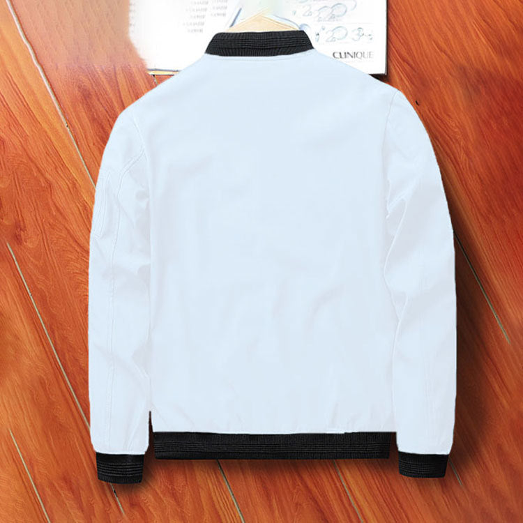 BamBam Men's Casual Zip Stand Collar Jacket - BamBam