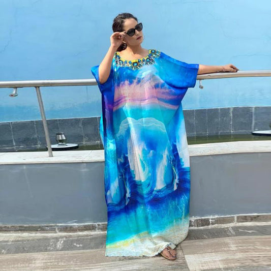 Printed Robe Women's holidays Cover Up Beach Dress