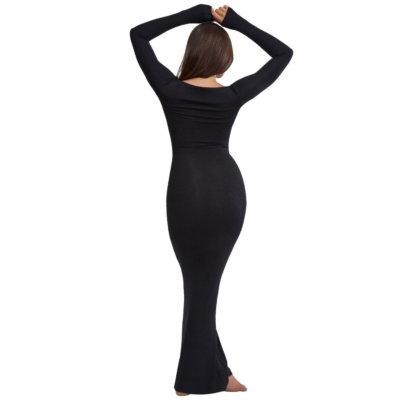 BamBam Women Long Sleeve Ribbed Dress - BamBam