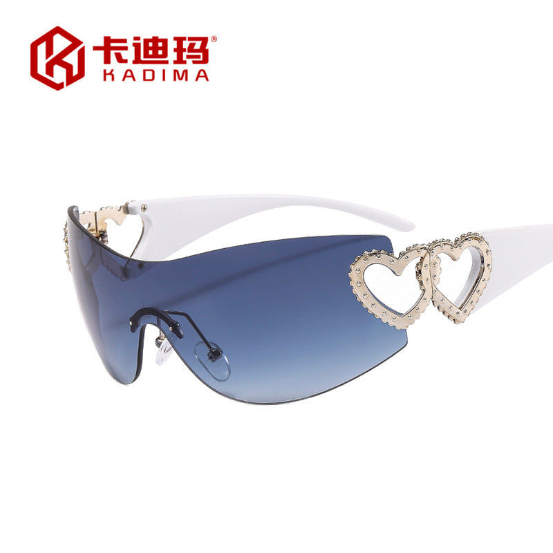 BamBam Sunglasses Rimless One-Piece Sunglasses For Women - BamBam