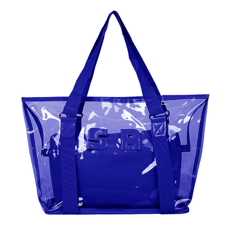 BamBam Summer Transparent Tote Bag Popular Women's Beach Bag - BamBam