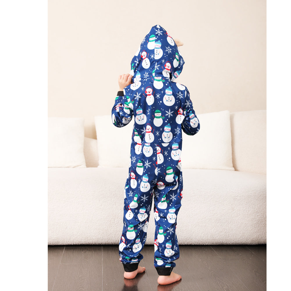 BamBam Christmas Family Wear Printed Hooded Jumpsuit - BamBam