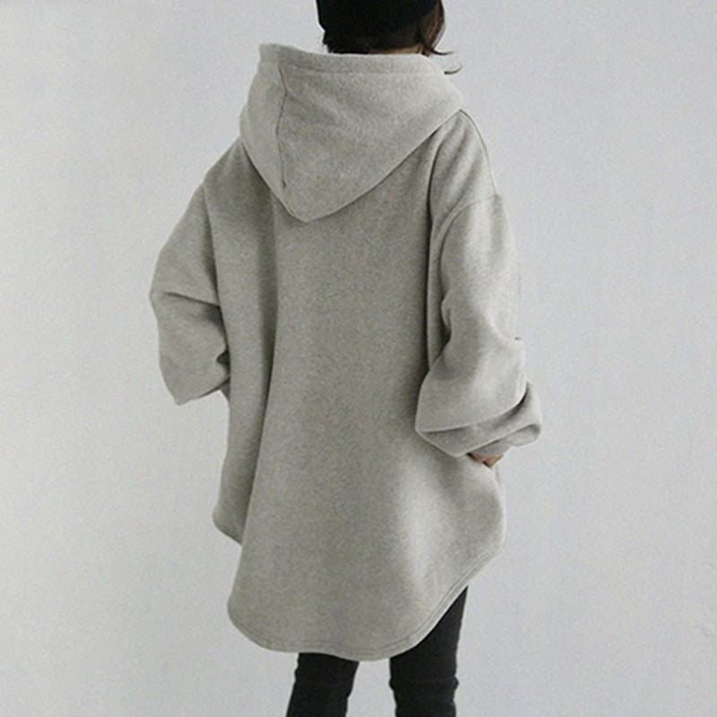 BamBam Fall Winter Casual Long Sleeve Pocket Hood Drawstring Loose Hoodies - BamBam