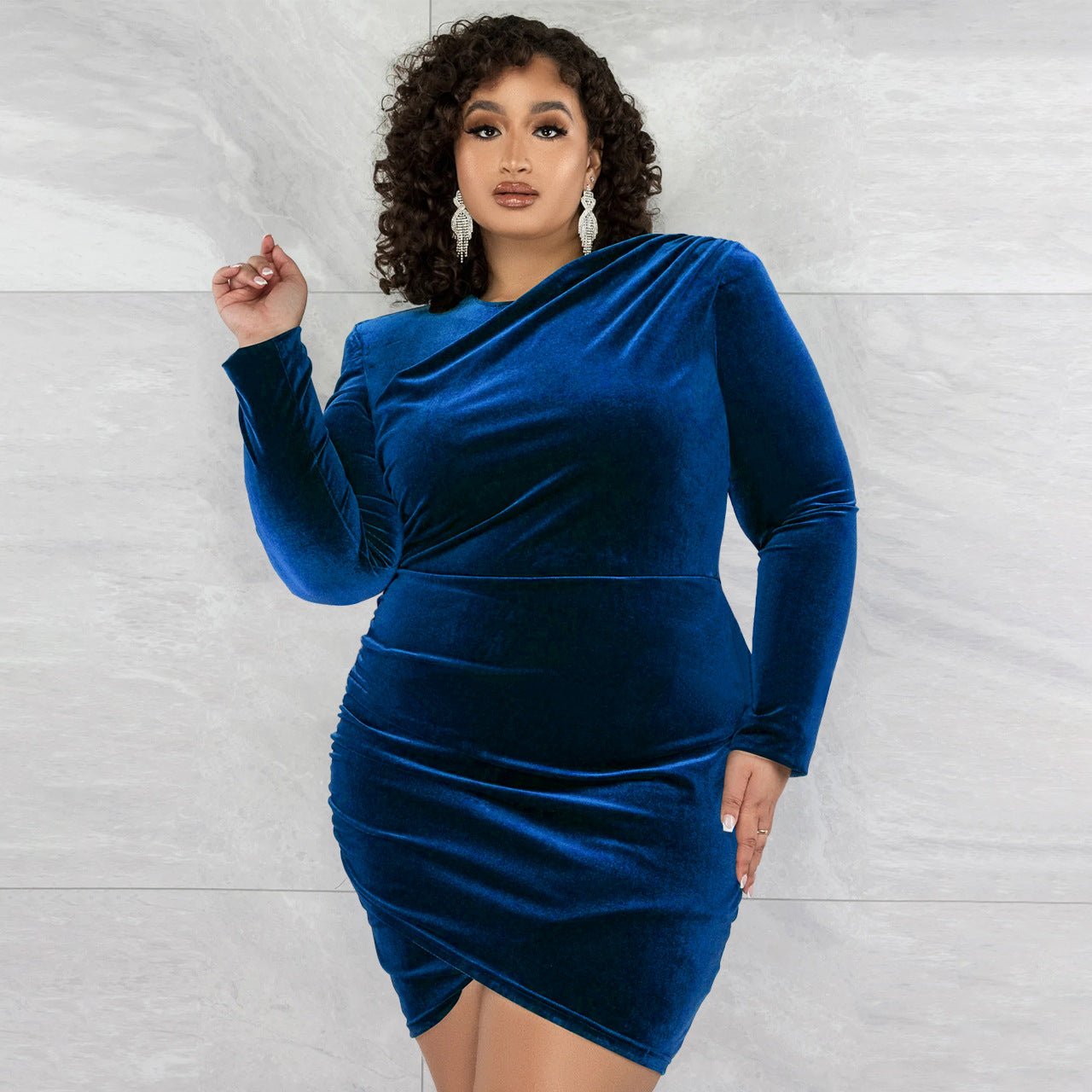 BamBam Plus Size WomenPleated Dress - BamBam