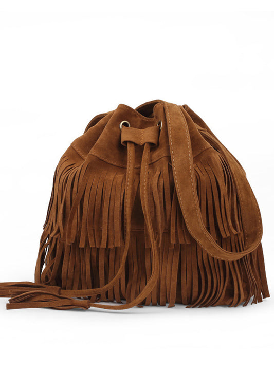 Women tassel shoulder bag