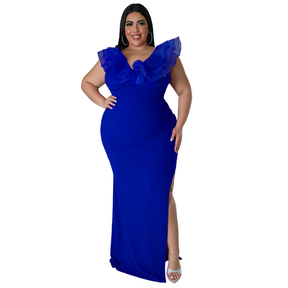 BamBam Women's Solid Color Slim Fit Bodycon Stretch Dress Formal Party Dress - BamBam