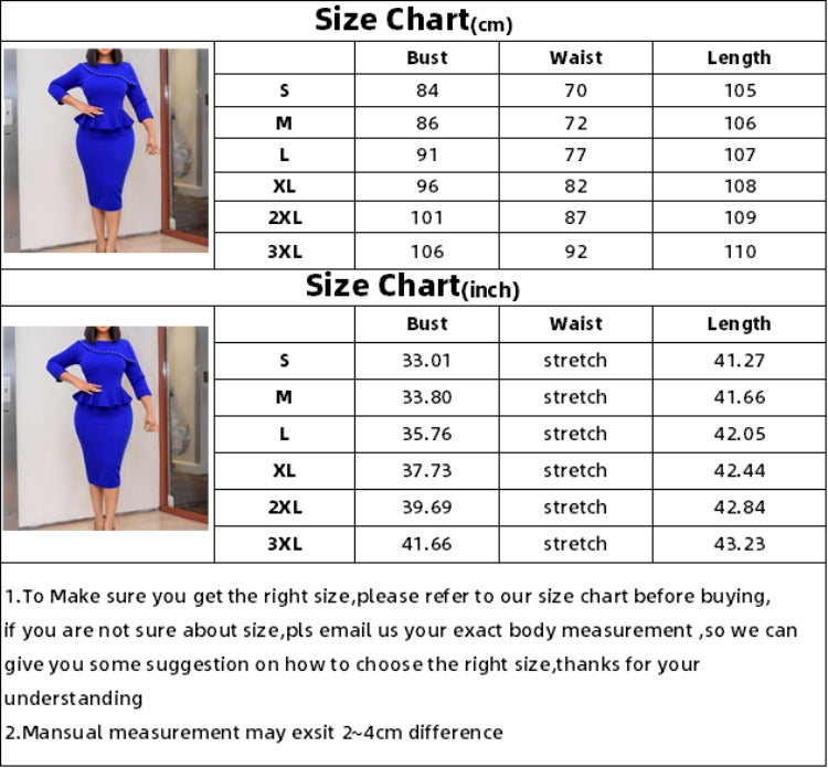 BamBam Women Spring Purple Formal O-Neck Three Quarter Sleeves Solid Cascading Ruffle Midi Pencil Office Dress - BamBam