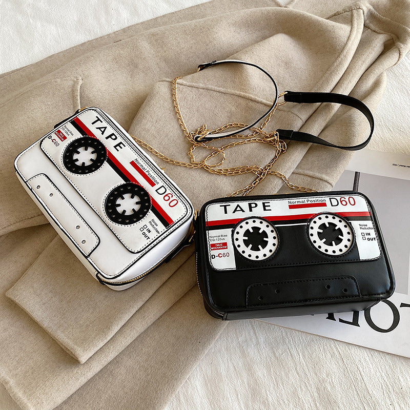 BamBam Women Style Tape Cassette Pu Messenger Bag - BamBam