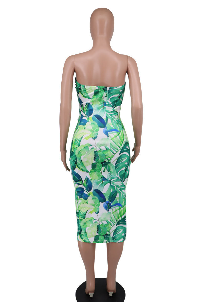 BamBam Women Summer Sleeveless French Floral Dress - BamBam Clothing