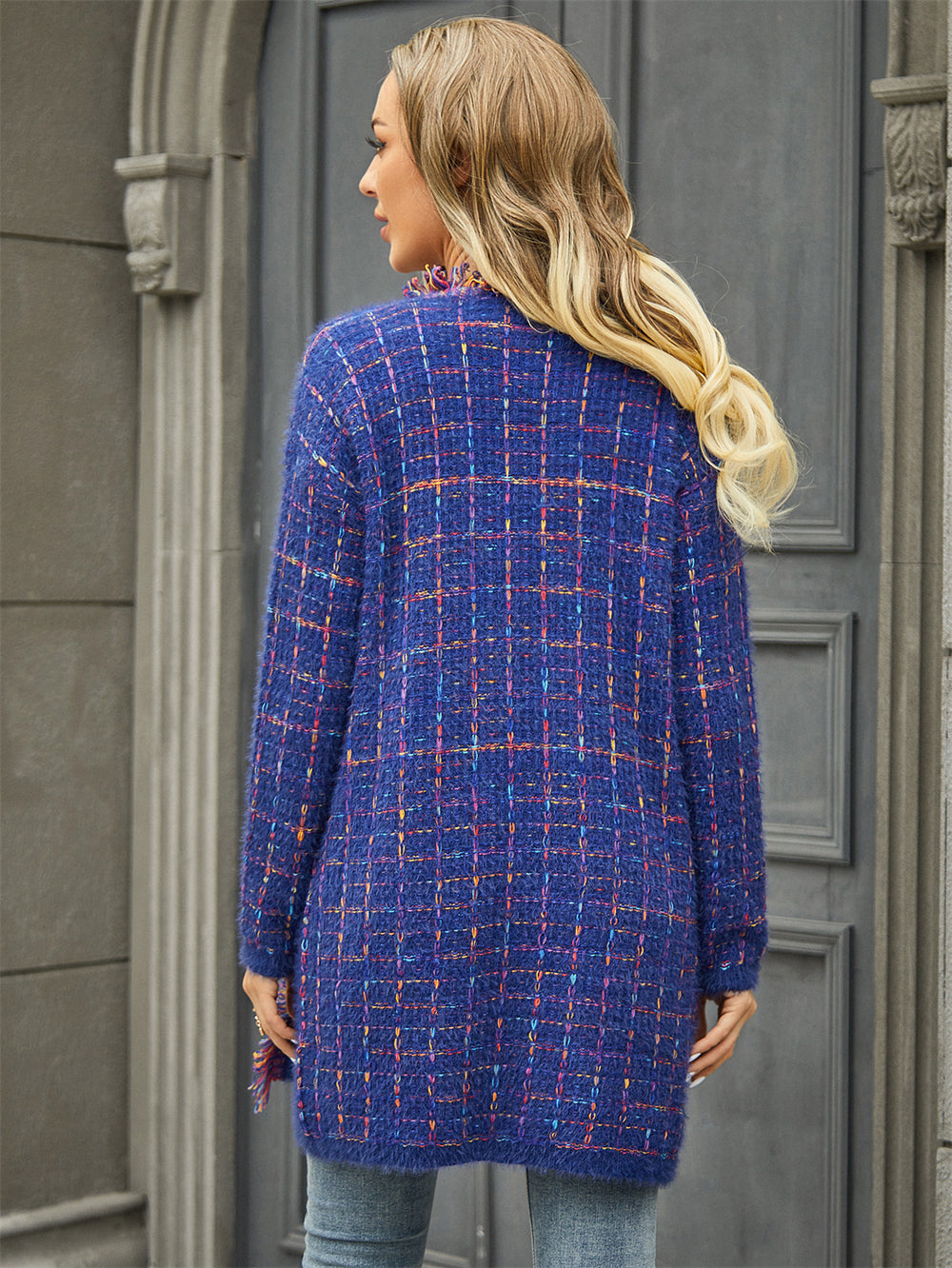 BamBam Winter Women's Knitting Shirt Cardigan Tassel Fashion Multi-Color Coat - BamBam
