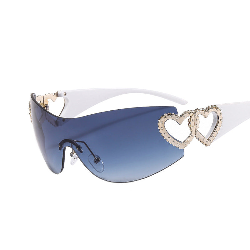 BamBam Sunglasses Rimless One-Piece Sunglasses For Women - BamBam