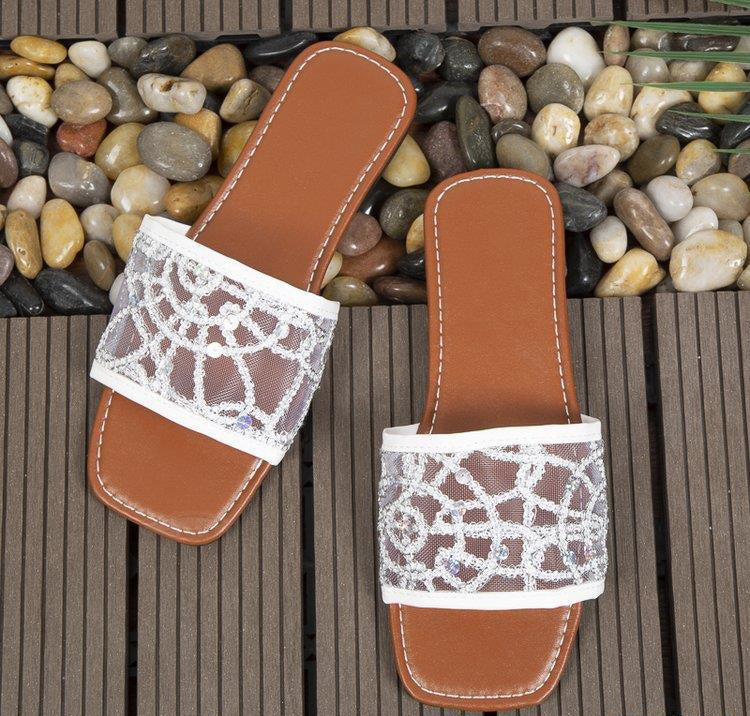 BamBam Slippers Women's Summer Outdoor Wear Flat Flip Flop Chic All-Match Shoes - BamBam