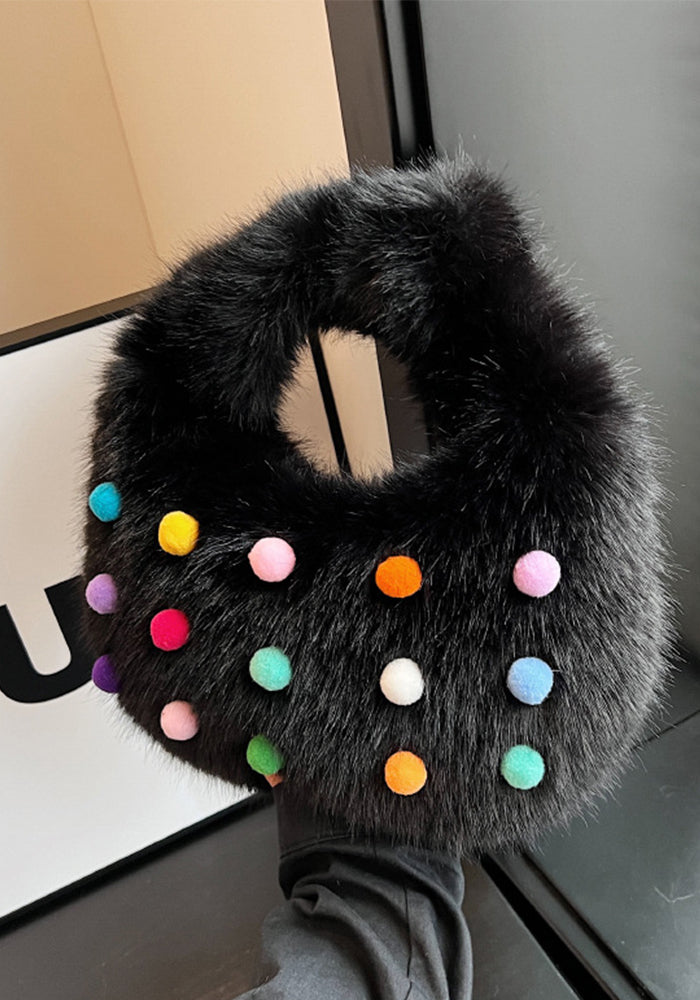 Colorful Autumn And Winter Fur Plush Handbags