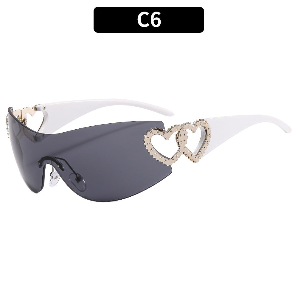 BamBam Sunglasses Rimless One-Piece Sunglasses For Women - BamBam