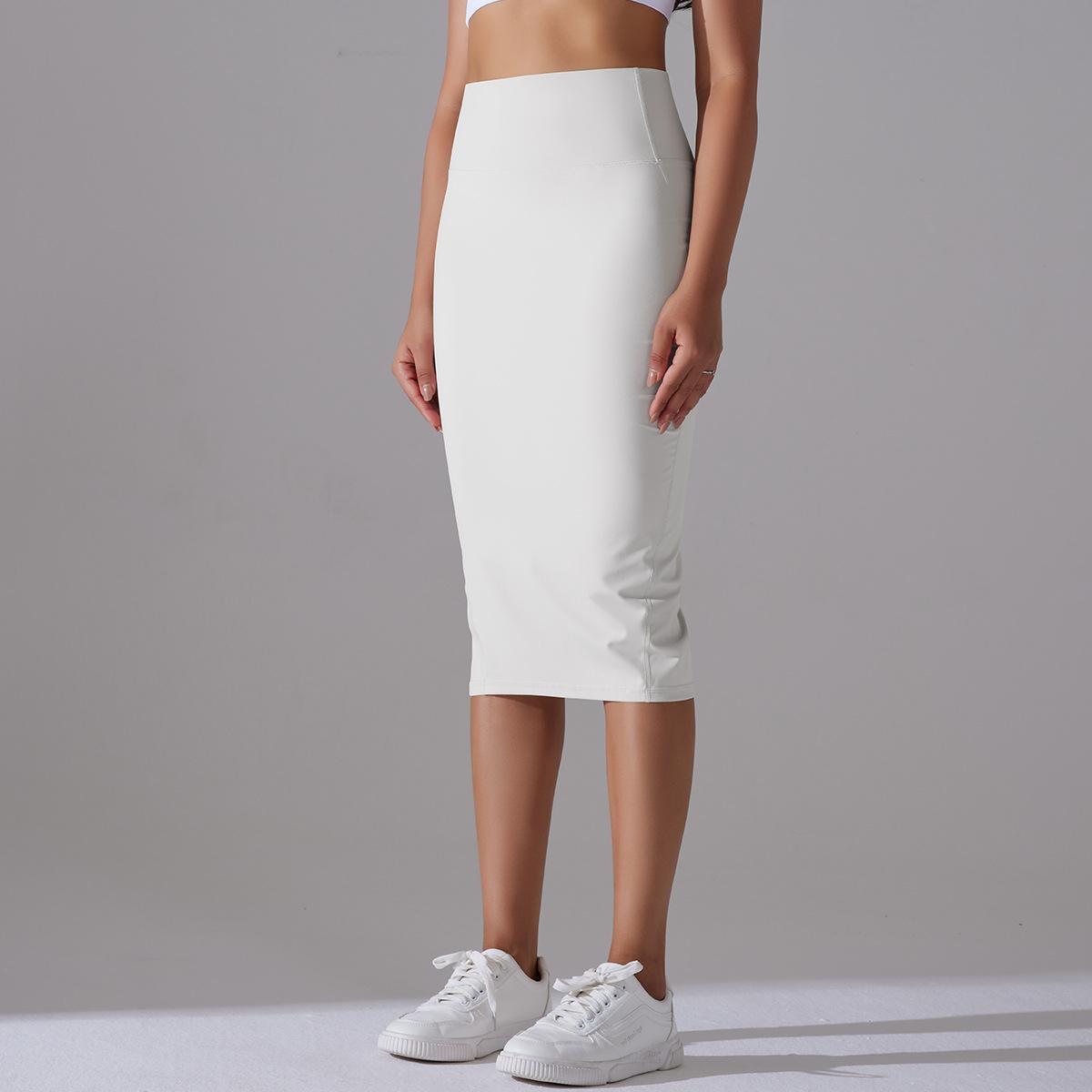 BamBam Women High Waist Stretch Slit Sports Skirt - BamBam